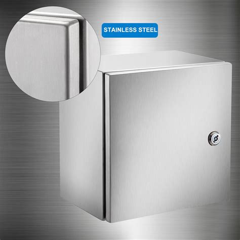 12 x 12 x 8 stainless steel enclosure|12x12x8 hinged cover.